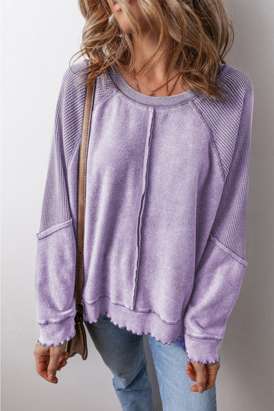 Round Neck Long Sleeve Sweatshirt