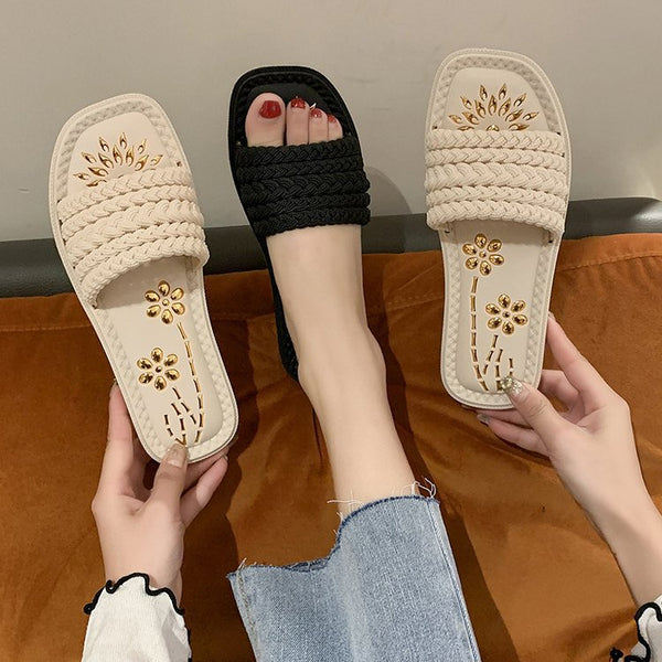 Open Toe Flat Sandals